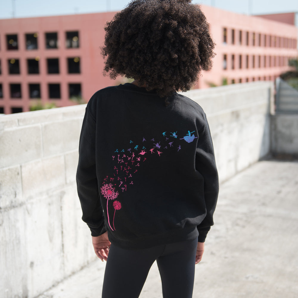 Dancing Dandelions Embroidered Sweatshirt