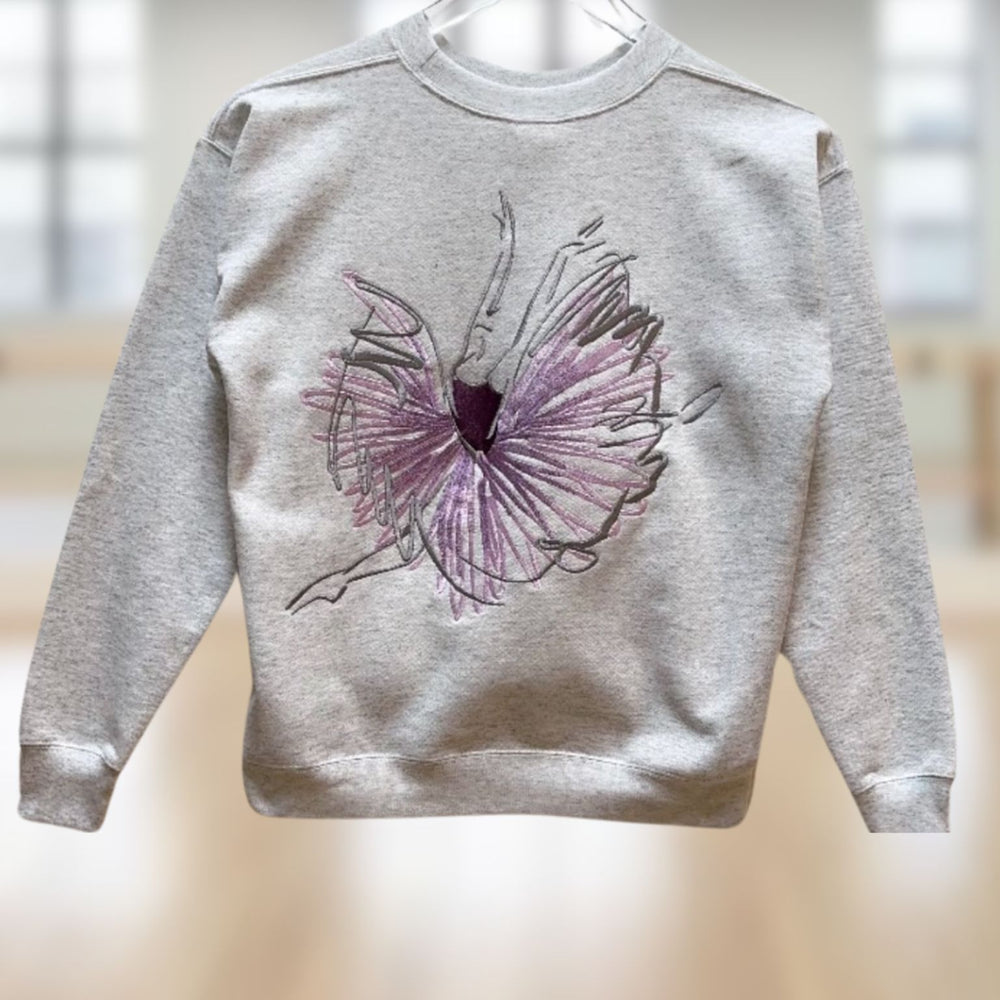 Embroidered Ballerina Sweatshirt