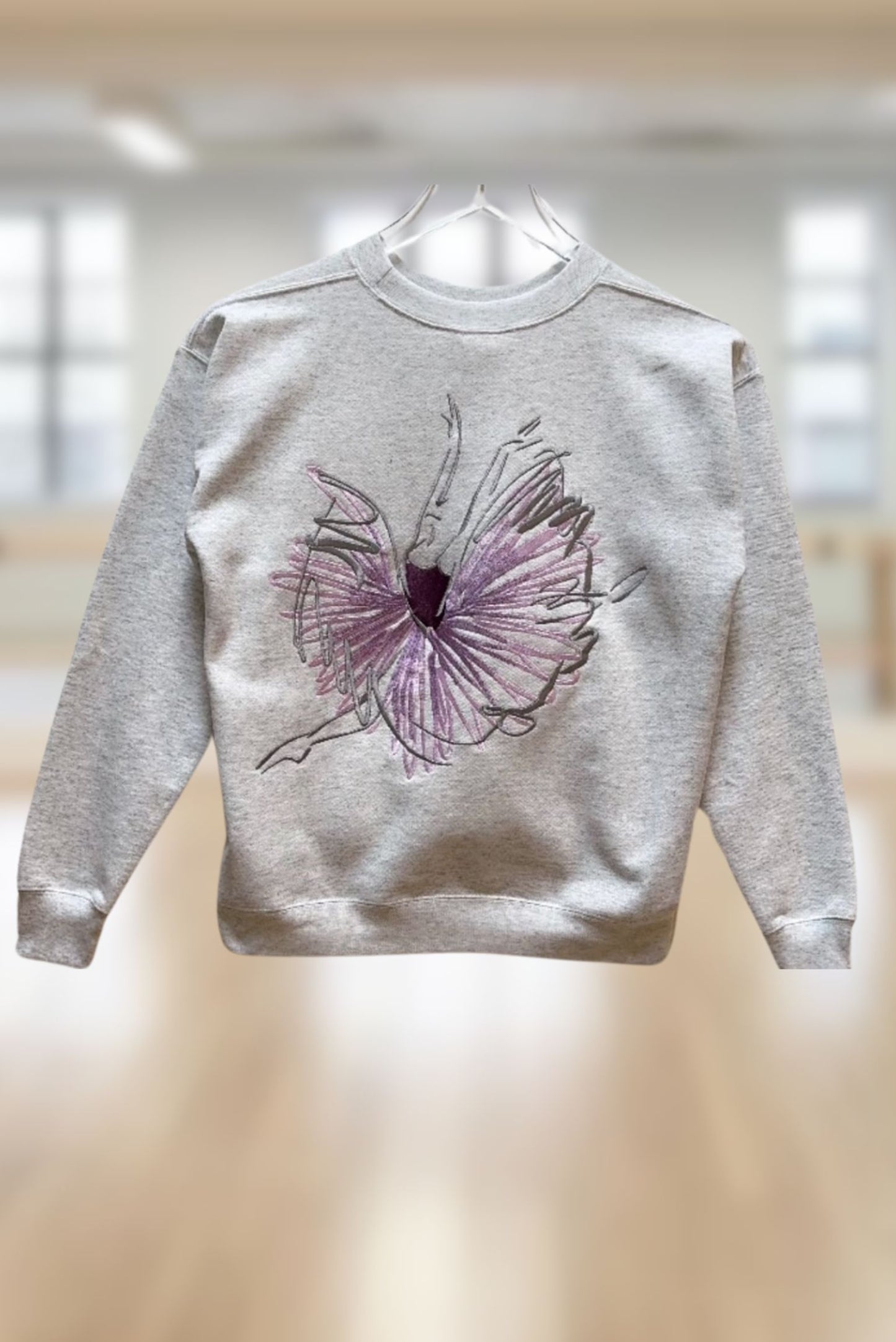 Embroidered Ballerina Sweatshirt