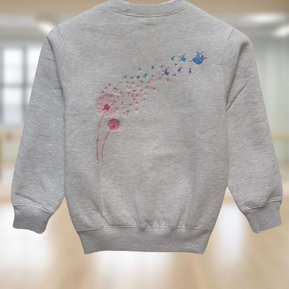 Embroidered Dandelion Sweatshirt