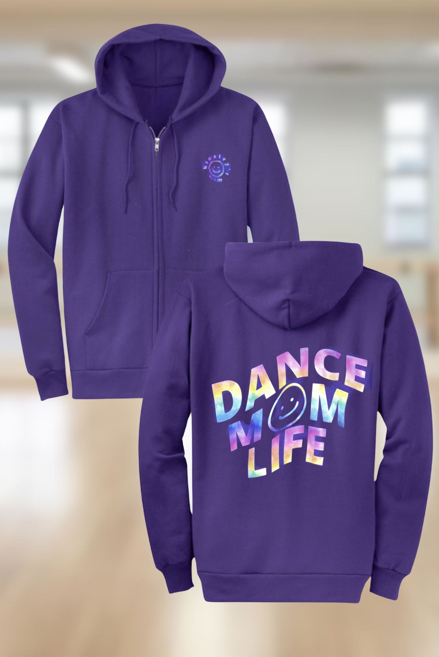 Dance Mom Life Full Zip Up Hoodie